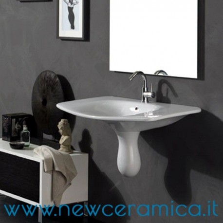 Lavabo rettangolare monoforo serie Formosa Olympia