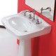 Lavabo da appoggio monoforo serie Impero Olympia