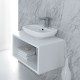 Lavabo sospeso monoforo serie Clear Olympia