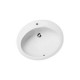 Lavabo incasso soprapiano monoforo 62x52  Ceramica Olympia