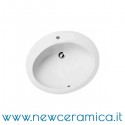 Lavabo incasso soprapiano monoforo 62x52  Ceramica Olympia