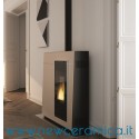 Stufa a pellet Ermetica Michelle 8 KW aria canalizzata Palazzetti