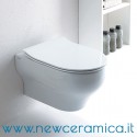 Coprivaso in termoindurente con dispositivo soft close serie Clear e Milady Olympia