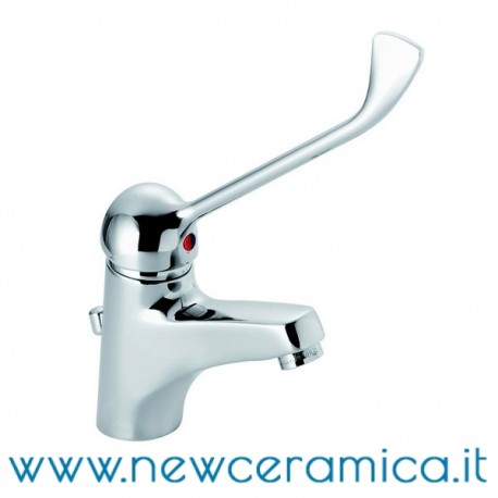 Miscelatore monocomando per lavabo con leva clinica