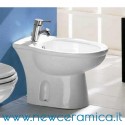 Bidet scarico a terra serie Karla ceramica rak