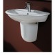 Lavabo cm 65 con semicolonna sospeso serie Karla Ceramica RAK